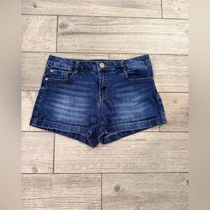 Indigo Rein Dark Blue Jean Shorts • Size 11